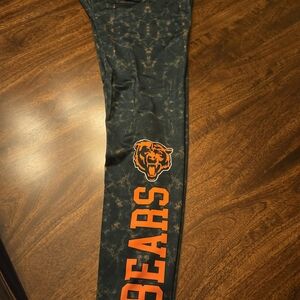 Black & Orange BEARS Logo Leggings